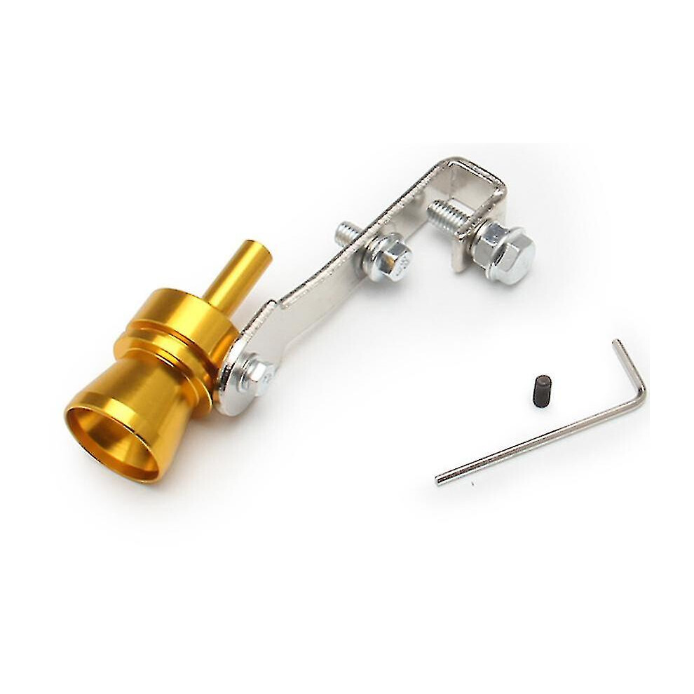(, M) Car Modified Exhaust Pipe, Turbo Imitating Sound Generator, Turbo Whistle, Motorcycle Accessories Gold