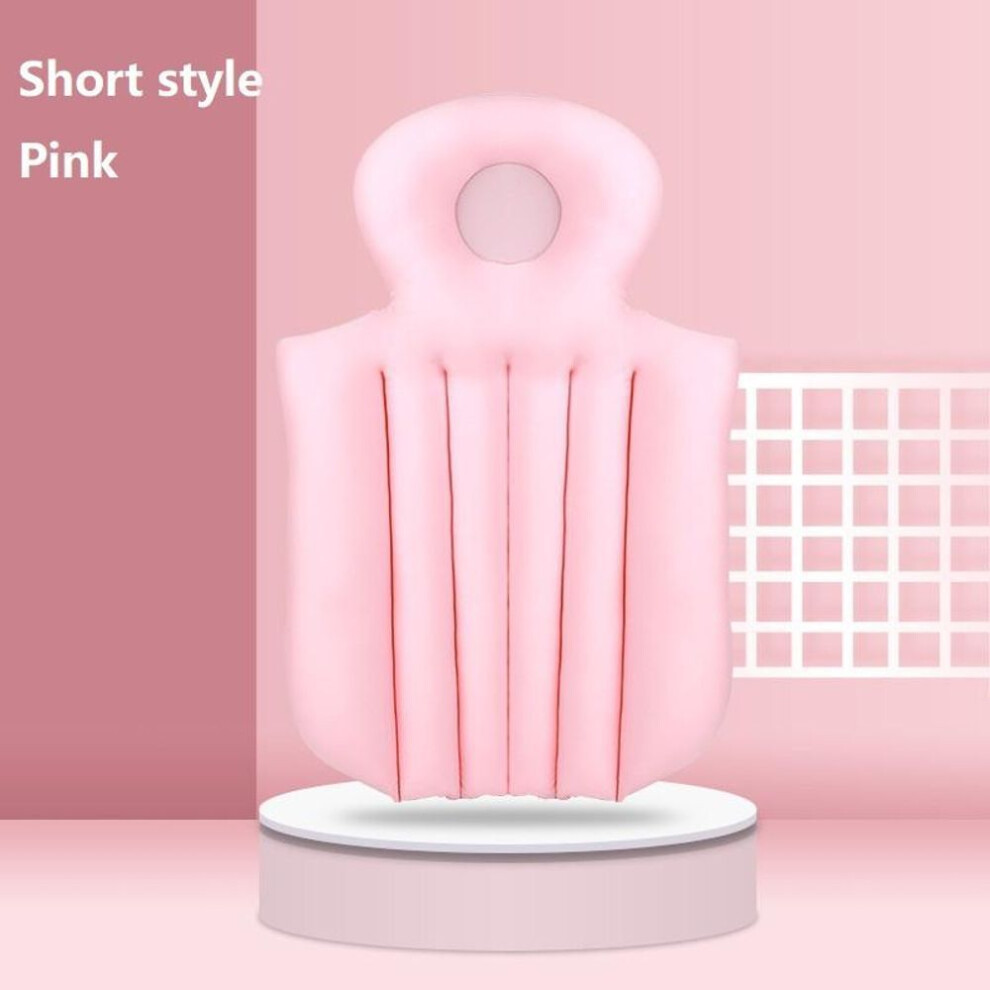 (pink, S) Bathroom Supply Waterproof Non-slip Spa Bathing Pad Full Body Bathtub Cushion Bath Pillow