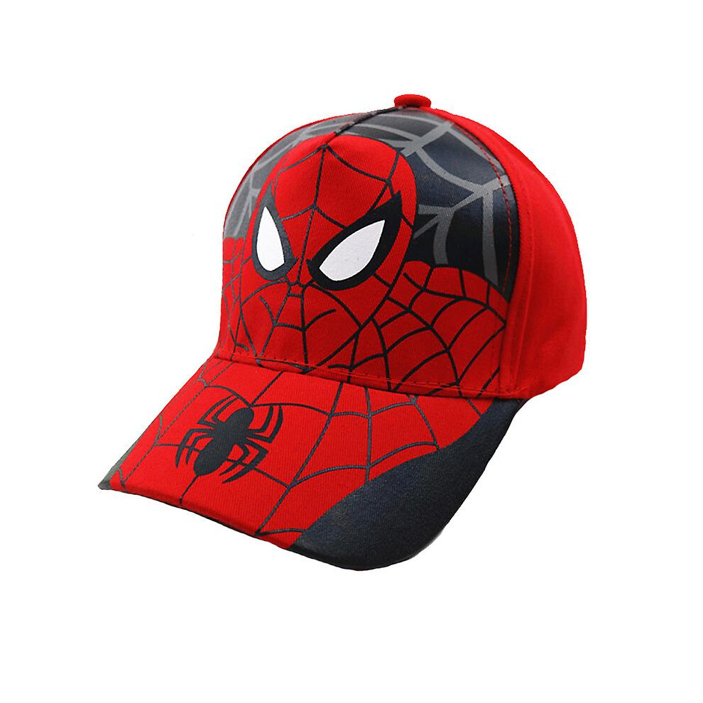 (Red) Kids Hats Spiderman Cartoon Baseball Snapback Caps Red
