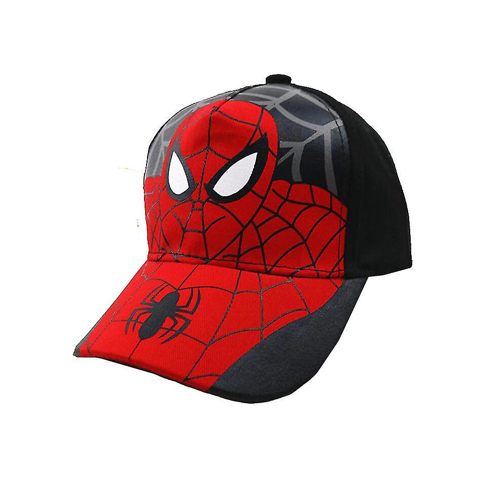 (Black) Kids Hats Spiderman Cartoon Baseball Snapback Caps Black