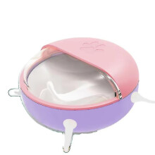 (Pink) Puppy Kitten Milk Feeder Sets 180ml Bowl 5 Teats Silicone Simulation Nursing Station Cats Food Dispenser Newborn Pet Accessories