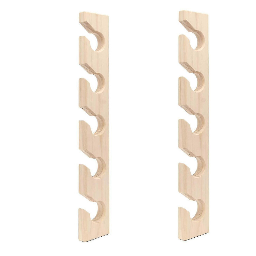 2 Pcs Hat Rack for Wall Wooden Baseball Caps Organizer Wall Mount Baseball Hat Holder Vertical Hat Racks for Closet
