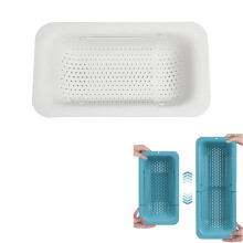 1 pieza (blanca, aproximadamente 360 x 200 x 50 mm) Lave verduras y frutas, escurra la pasta cocida y seque los platos. Ampliable. Nuevos elementos es
