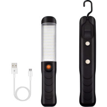 Linterna LED, luz de trabajo, luz de trabajo recargable, 6 modos de mantenimiento del veh?culo, modos de uso dom?stico y exterior, s?per brillante, co