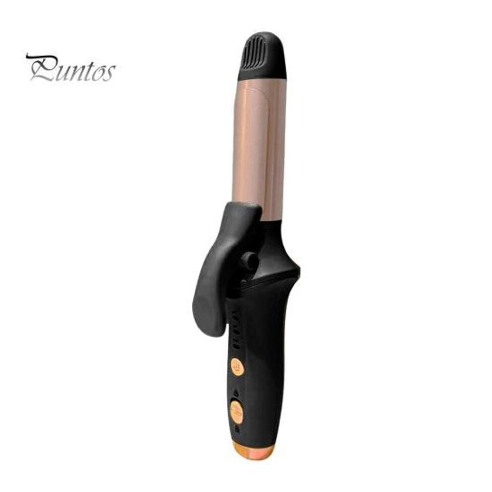 (black) Cordless Hair Curling Iron 3 Temperature Adjustable Rechargeable Fast Heating Hair Curler Straightener Portable Electric Curling Wand Women Hair