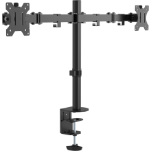 Supporto da scrivania per 2 schermi LCD Vision VFM-DPD - Nero - Dimensione dello schermo: 13"-27"