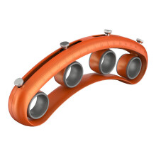 1 st (Oranje) Gitaar Vinger Expander Draagbare Snelheidstrainer Thuis Muziekinstrument Accessoires Bas Piano Kracht Handversterker Oefening voor Begin