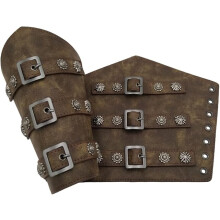 Middeleeuwse riem leren gesp armbanden, handgemaakte volnerf leren armbanden, retro renaissance armbeschermers, Halloween cosplay kostuum accessoires