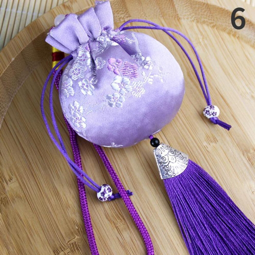 (purple) Temperament Sachet Fashion Retro Brocade Hanfu Accessories Car Hanging Decoration Portable Chinese Vintage Jewelry Storage Bags