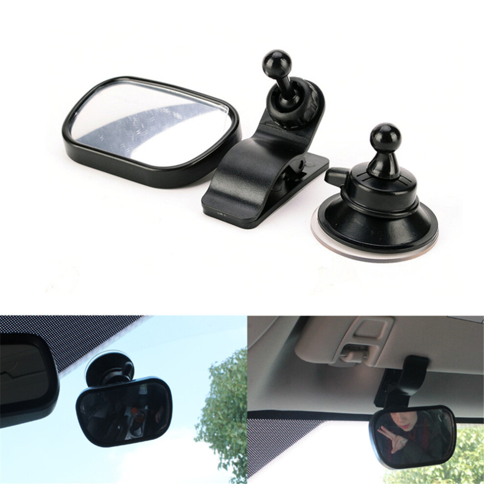 Lifeasy 1 Set Of Baby Car Mirrors - Wide View For Improved Viability - Shatterproof Safety Seat For Infants, Children Or Toddlers - Suction Cup Or Clip-On Vis