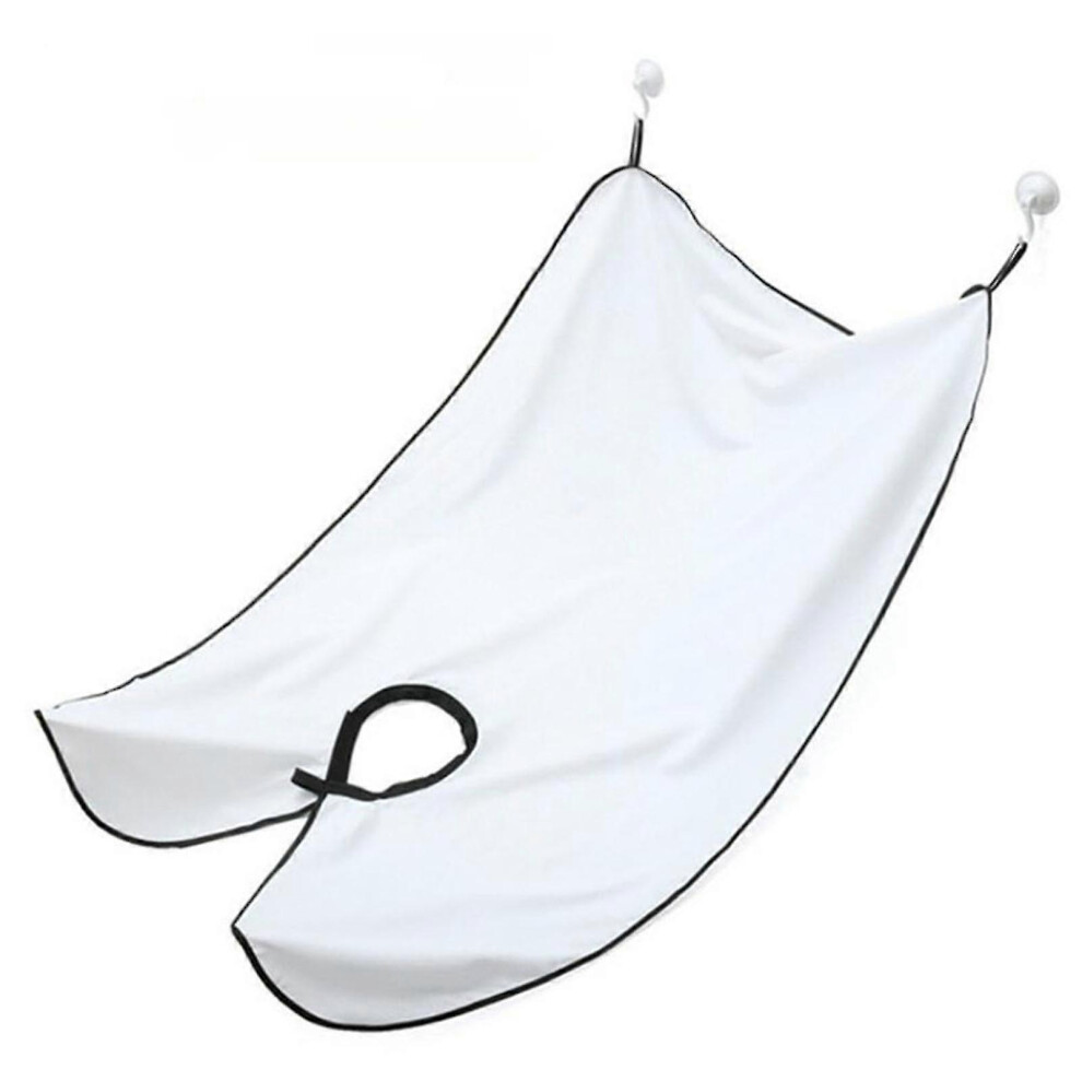 (White) Beard Shaving Aprons Simple Practical Beard Cleaning Aprons For Travel