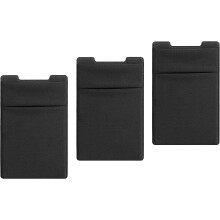 Estuche para tarjetas de cr?dito para tel?fono celular, billetera adhesiva, bolsillo adhesivo, estuche expandible universal para tel?fono inteligente,