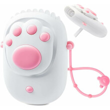 Hangende nekventilator, (wit) Draagbare lanyardventilator, miniventilator, USB-bureauventilator, geluidsarm, 3 snelheden, voor kantoor, thuis en buite