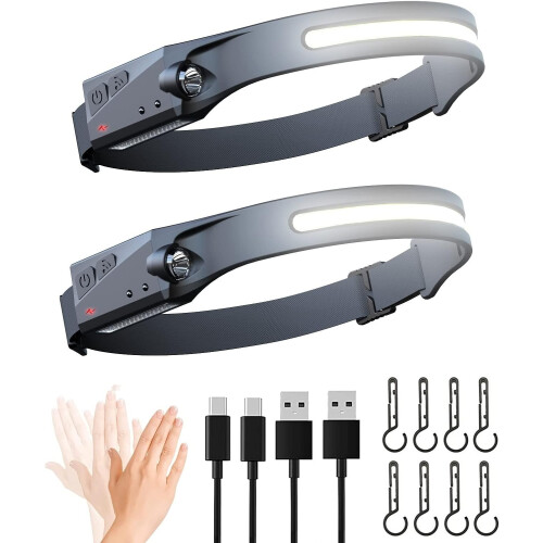 USB-oplaadbare Fietskoplamp – 6000 Lumen LED, Waterdicht, 360° Draaibaar – 4400 MAh Batterij, 5 Modi (laag, Hoog, Medium, Flash, SOS) – Perfect Voor Nachtritten, Kamperen En Wandelen