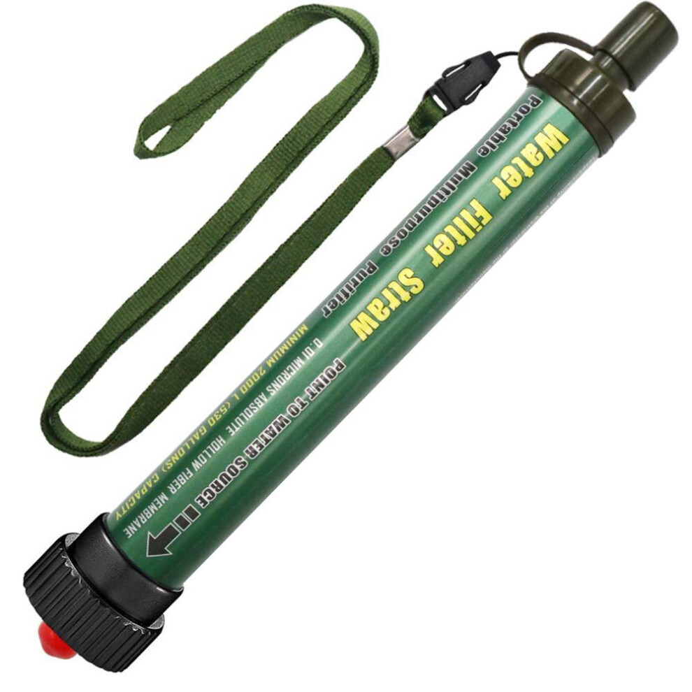 Personal Water Filter 2000L Water Filtration System Removes 99.9% Bacteria 0.01 Micron Filter Straw Drinking Water for Hiking Travel Backpacking Campi-image-OPC-PG5VCXK-NEW