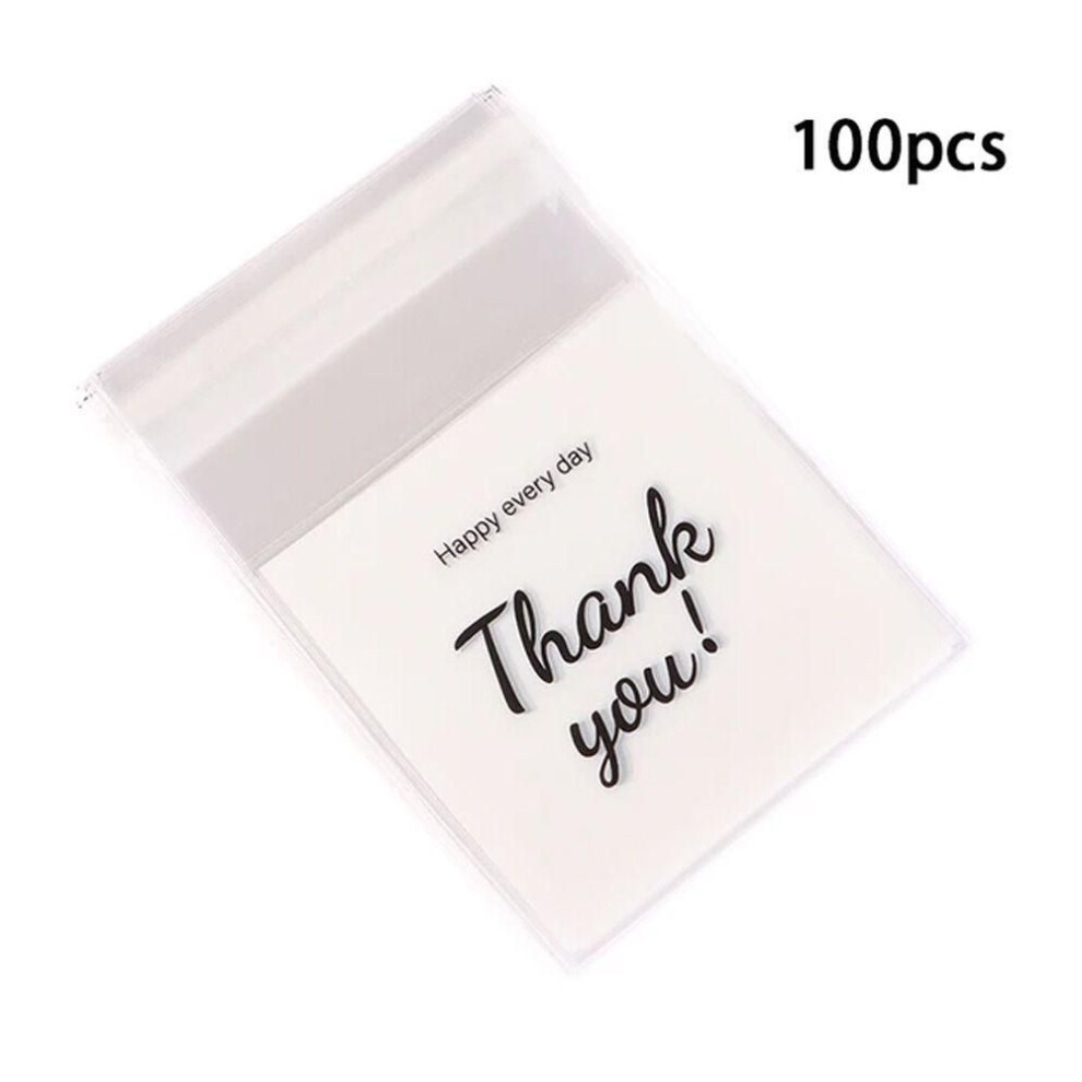 (14cm) 100pcs Plastic Clear Plastic Bags Self Adhesive Cookie Candy Bags Pastry Bag Gift Bag  Kids