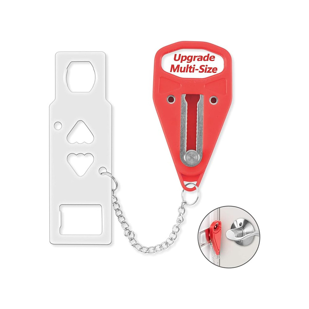 Portable Door Lock For Home - Travel Security Lock For Extra Safety And Privacy - Perfect For Travel, Hotel, Home, Apartment, College, Etc 9469042620040
