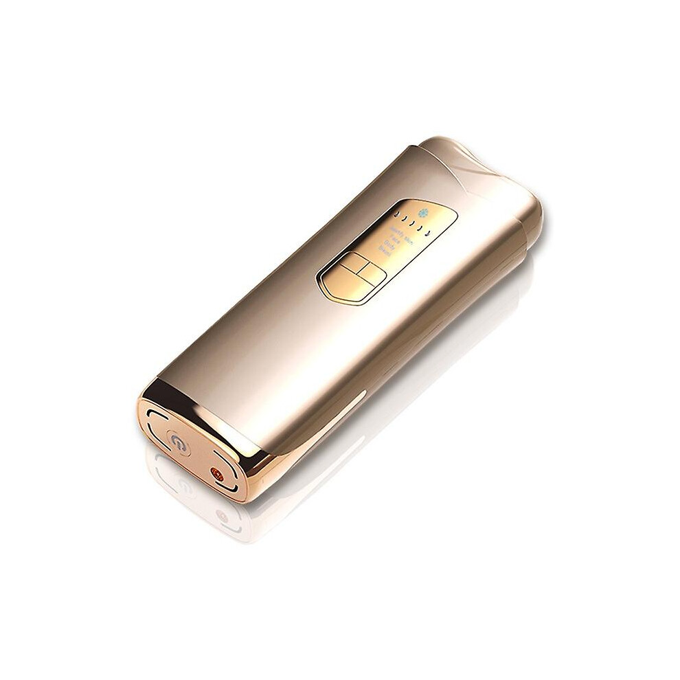 IPL Hair removal for men and women. permanent result with 5 levels energy and ice cooling integrated system for pain free experience - gold