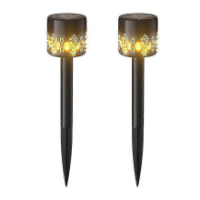 Solar Lights Outdoor Garden, Solar Garden Lights, Garden Solar Lights Outdoor Waterproof, Warm White Garden Lights Solar Powered Decoration For