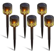 Solar Lights Outdoor Garden, Solar Garden Lights, Garden Solar Lights Outdoor Waterproof, Warm White Garden Lights Solar Powered Decoration for Garden
