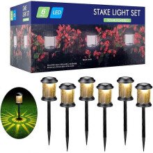 Solar Garden Lights 6 Pieces Outdoor Solar Lights Waterproof Outdoor Solar LED Light Solar Garden Lights Decoration