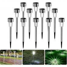 Outdoor Solar Garden Lights, 12 pcs of Solar Garden Lights IP65 Waterproof, Solar Garden Lights Solar Decoration Lights Outdoor Pathway Lights