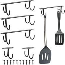 5 stuks smeedijzeren bekerhouder keukengereedschaphouder koffiebekerhouder hangende bekerhouder koffiebekerhouder schroef-op koffiebekerhouder voor ke