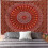 Peacock Psychedelic Hippie Indian Tapestry 200x150 (brushed) 1