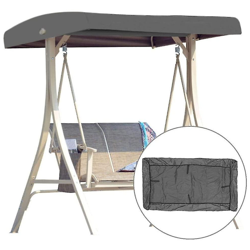 Toit de remplacement pour balançoire de jardin universel, 2-3 places, gris 191 X 120 cm