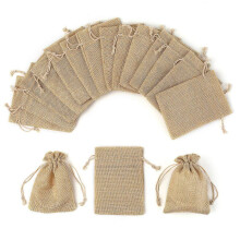 Cloth Pouch, 50 Pieces Small Cloth Bags Cotton Sachet 13 X 18cm ,burlap Bag Cloth Pouch Drawstring Cloth Bag Jewelry Gift Bags Reusable Tea Bag (l)