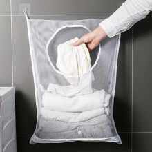 Bolsa de lavander?a de 3 piezas, bolsa de almacenamiento de cesto de ropa de gran capacidad, bolsa de almacenamiento de ropa sucia colgante para ba?o,