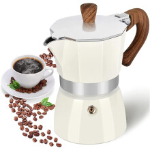 Espresso koffiezetapparaat voor op het fornuis, 3 kopjes espresso moka pot - 5oz handmatige Cubaanse koffiezetapparaat percolator Premium aluminium mo