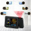 Weather forecast projection clock temperature and humidity electric wave electronic alarm clock 4