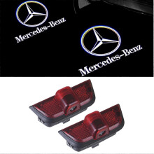 2 Car Logo Projection LED Headlight Phantom Door Shadow Lamp Welcome Lamp (for C200 C300 C260)