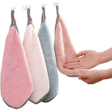 Kitchen Towels, Set of 4 Kitchen Towels, Hand Towels, Washable, Environmentally Friendly, Ultra Absorbent, Reversible for Multiple Use