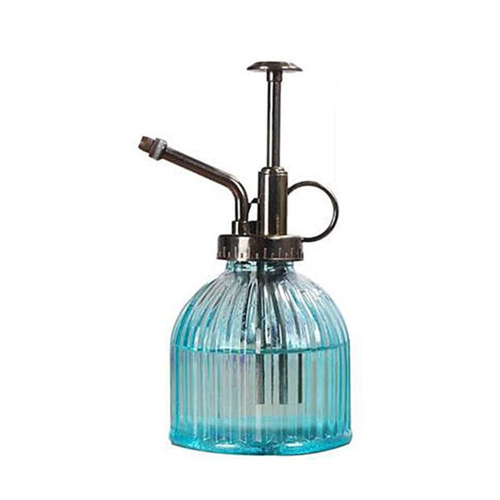 (blue) 1pc Plant Flower Glass Garden Waterer Mister 300ml Water Cans Spray Irrigation Needs Hairdressers Tools