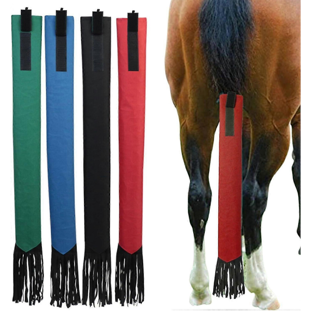 (4pcs) Horse Tail Bag With Fringe, Horse Tail Protector Guard Nonwoven Fabric Waterproof Breathable Horse Tail Bag