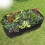 Rectangular Breathable Fabric Raised Bed for Plants and Vegetables - 0.9m x 1.8m - Black 5
