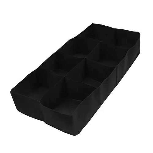 Rectangular Breathable Fabric Raised Bed for Plants and Vegetables - 0.9m x 1.8m - Black