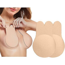 Cd Invisible Bra Gathering Adhesive Silicone Strapless Bra Adhesive Bra for Women Sports Bra for Women Reusable Bra