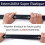 Blue Elastic Belt for Men - Plastic Buckle - Fully Adjustable Work Belt 3