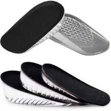 (Male,3.5cm1 pair of Gel Height Increase Heel Insoles, Invisible Heel Increaser for Men and Women, Shock Absorption