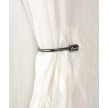 Black Curtain Holdbacks, 2 Pieces U Shaped Hook Wall Mounted Curtain Tassel Tieback Drapery Hook Tiebacks Curtain Accessories