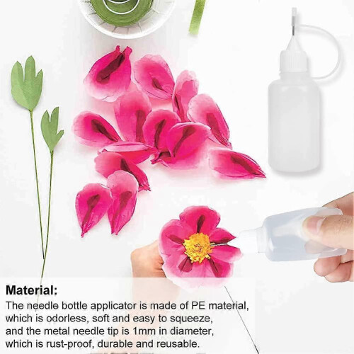 4 Pieces Pipette Bottle, Plastic Bottles, Plastic Bottle, Squeeze Bottle, Empty Glue Bottle, Precision Bottle, with Needle Tip, 5ml Empty Bottle 1