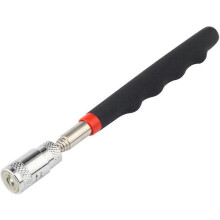 LED telescopic magnetic tool, extendable from 19cm to 80cm with LED light, magnetic telescopic tool, suitable for finding metal parts such as nuts, et