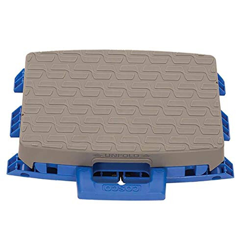 Cosco 11903BGR1E Σκαλοπάτι Μίας Στάσης, 300 lb, Ύψος Εργασίας 8 1/2", Μπλε/Γκρι 1