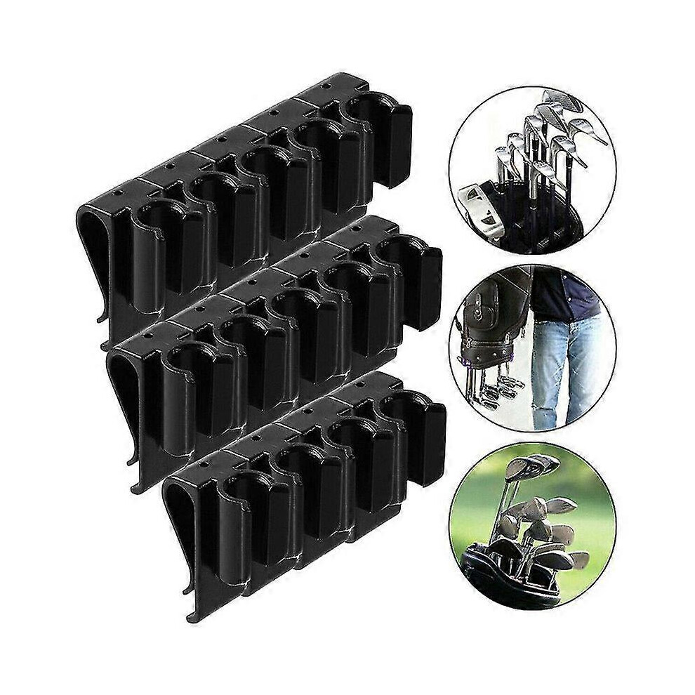 14pcs/set Golf Bag Clip On Putter Clamp Holder Putting Organizer Club