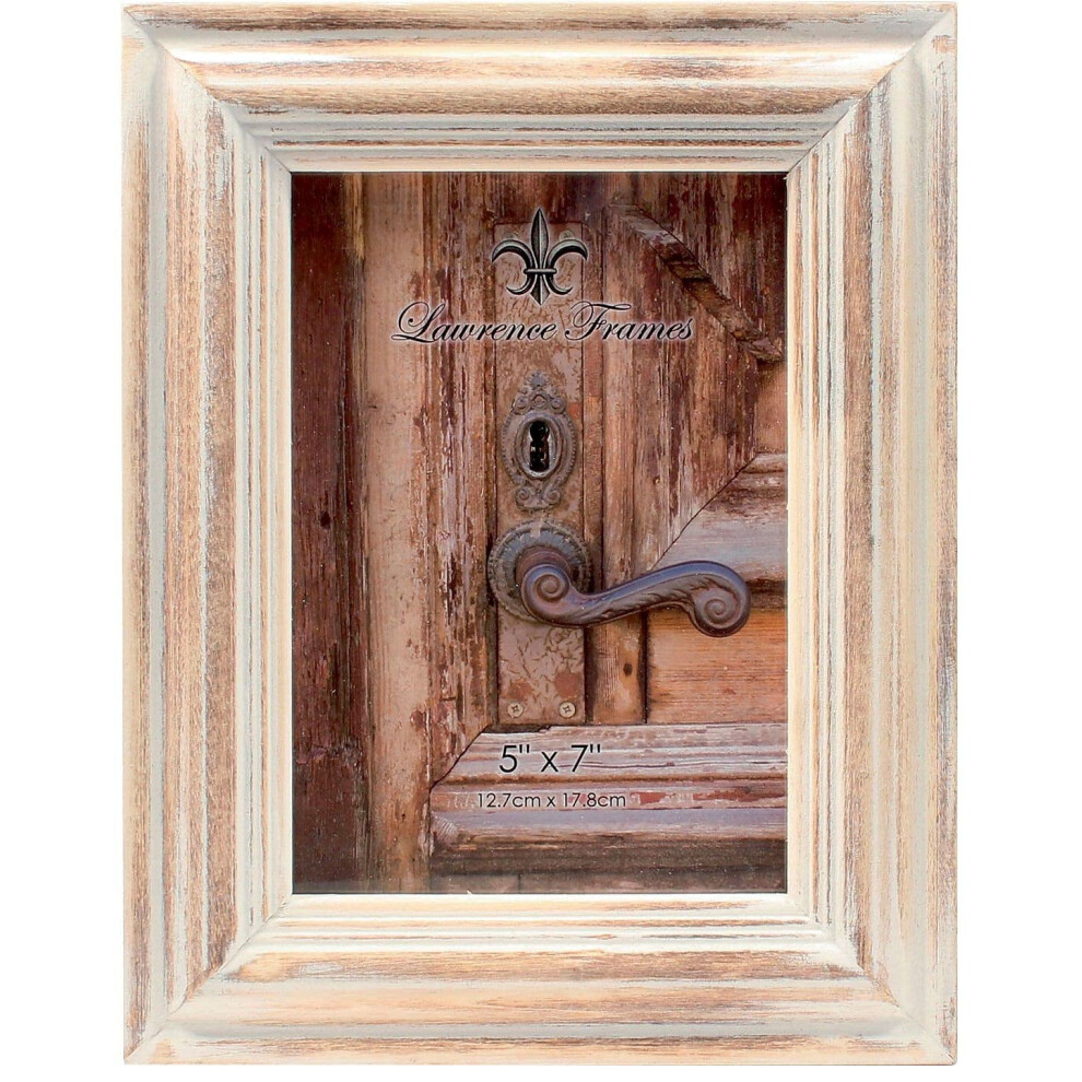 Cadre photo en    rable blanchi 5x7 de Lawrence Frames Naturel