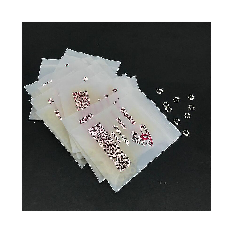 (6.5Oz Rabbit-10packs) Tib  10packs/1000pcs Dental Elastic Rubber Bands Orthodontic Braces Bands  3.5oz/5oz/6.5oz Dental Orthodontic Product