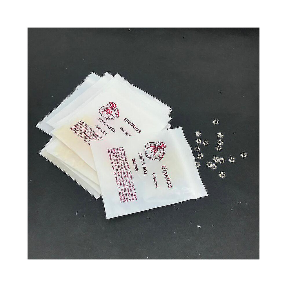 (6.5Oz Chipmunk-10pac) Tib  10packs/1000pcs Dental Elastic Rubber Bands Orthodontic Braces Bands  3.5oz/5oz/6.5oz Dental Orthodontic Product
